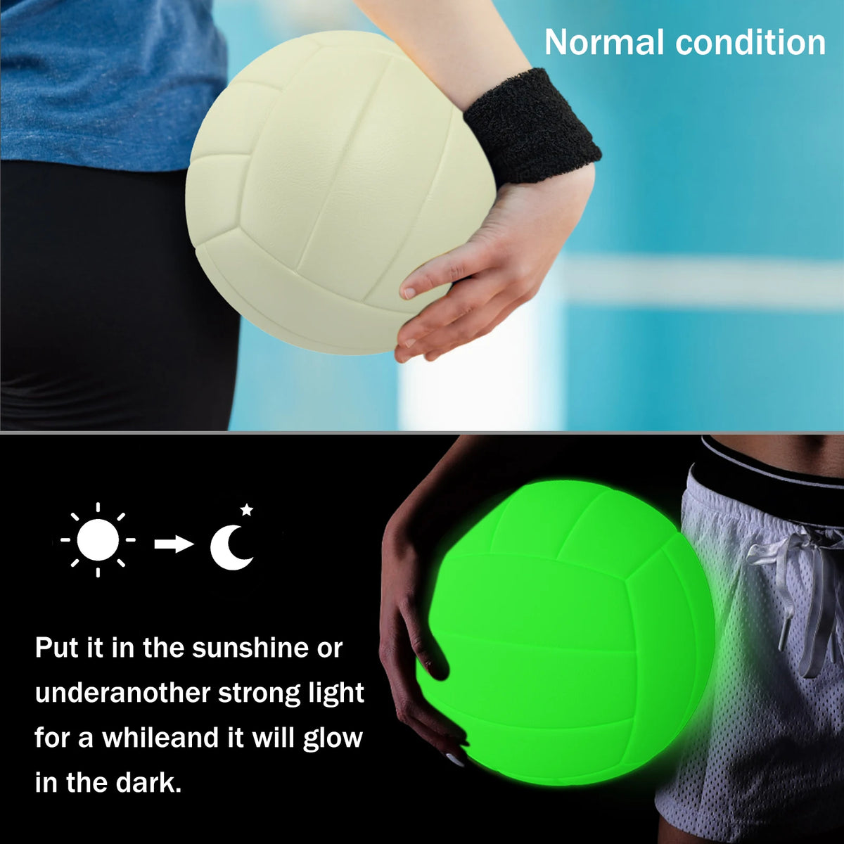 Volley Glow Volleyball | Glows In The Dark (Size 5)